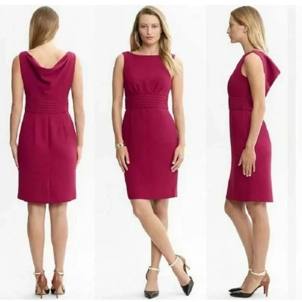 Banana Republic Vibrant Red Sleeveless Dress